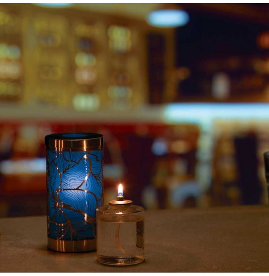 Leaf Azure Candle Holder